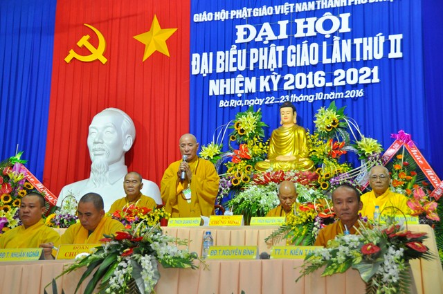 Phật giáo TP. Bà Rịa tổ chức Đại hội đại biểu nhiệm kỳ 2016 - 2021
