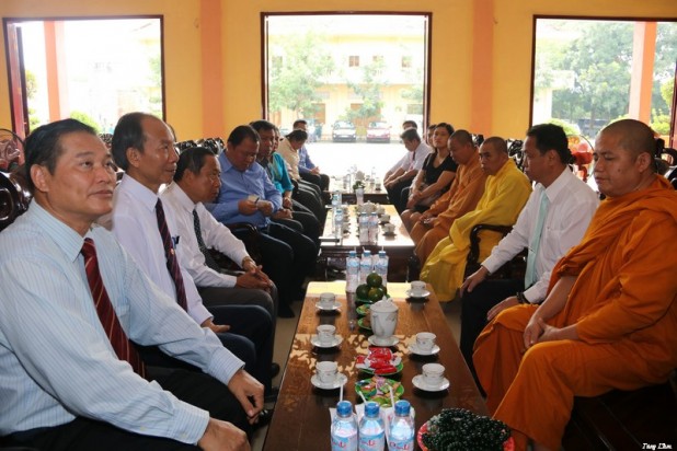 Ban Trị sự tỉnh tiếp đón Đoàn ủy ban TƯMT Lào xây dựng đất nước