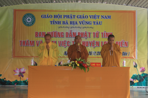 Ban Hướng dẫn Phật tử tỉnh thăm và trao đổi công tác Phật sự với Phật giáo huyện Long Điền 