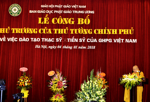 Lễ Công bố về việc đào tạo Thạc sỹ - Tiến sỹ của GHPG Việt Nam