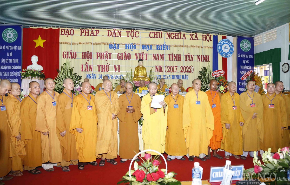 Tây Ninh: Đại Hội Đại Biểu Phật Giáo Lần thứ VI (2017-2022)