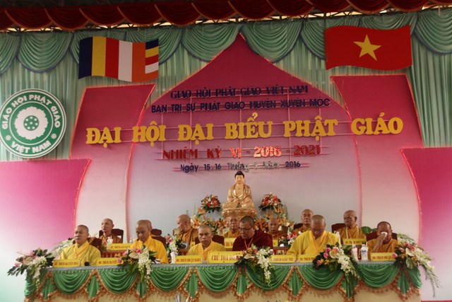 Phật giáo huyện Xuyên Mộc tổ chức Đại hội đại biểu nhiệm kỳ 2016 - 2021