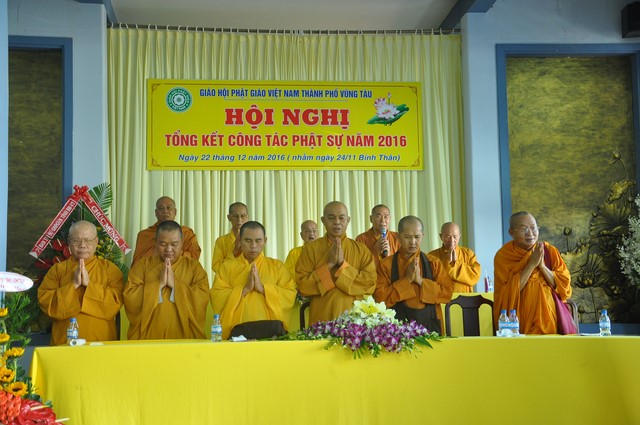  Phật Giáo Vũng Tàu: Hội nghị Tổng kết công tác Phật sự năm 2016