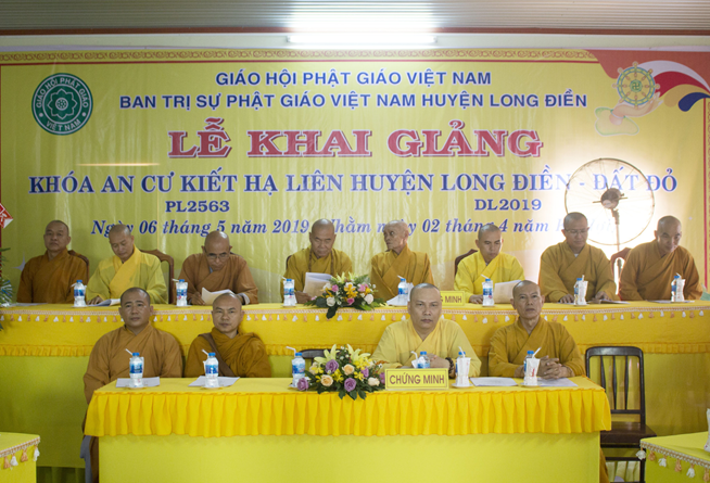 Phật giáo liên huyện Long Điền - Đất Đỏ: Lễ Khai Giảng Khóa An Cư Kiết Hạ PL. 2563 - DL. 2019
