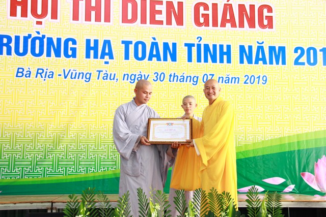 Hành giả ACKH Phật giáo Long Điền tham gia Hội thi diễn giảng các trường hạ tỉnh năm 2019