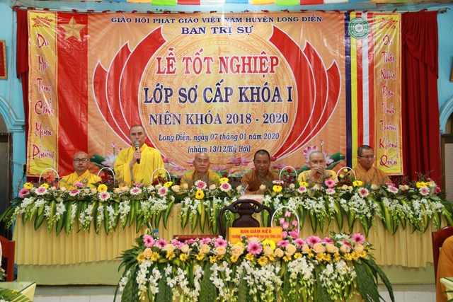 Phật Giáo Long Điền: Lễ tốt nghiệp Lớp Sơ cấp Phật học Khoá I (2018-2019)