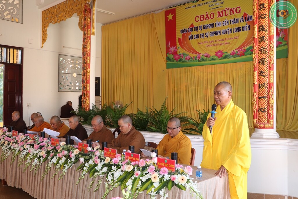 Phật giáo Long Điền: Thường trực Ban Trị Sự GHPGVN Tỉnh Về Thăm 