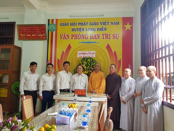 Lãnh Đạo Chính Quyền Tỉnh BR-VT Chúc Tết Phật Giáo Huyện Long Điền xuân Quý Mão - 2023