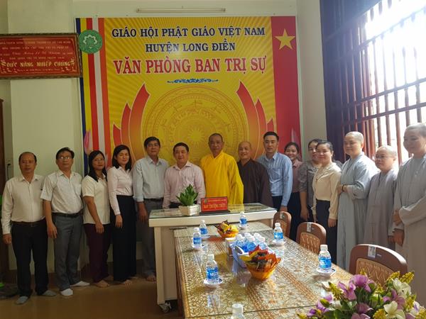 Phật giáo Long Điền: Lãnh Đạo Huyện Chúc Tết BTS GHPGVN Huyện Long Điền xuân Quý Mão (2023)