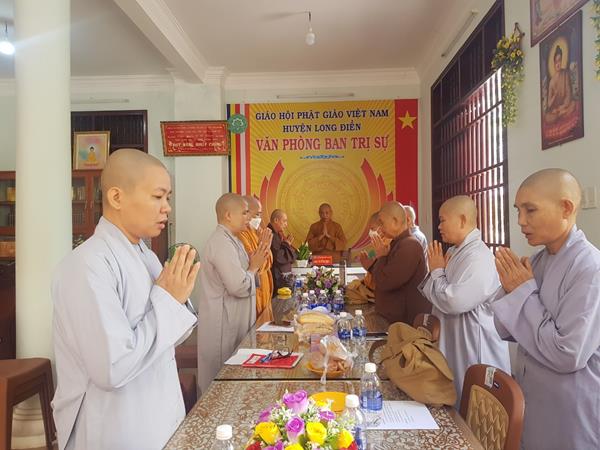 Phật Giáo Long Điền: Họp Về Chùa Long An và Suy Cử Chánh Thư Ký Phật giáo huyện 