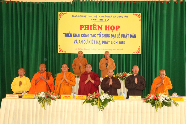 Triển Khai Công Tác Tổ chức Đại lễ Phật Đản và An Cư Kiết Hạ PL.2562