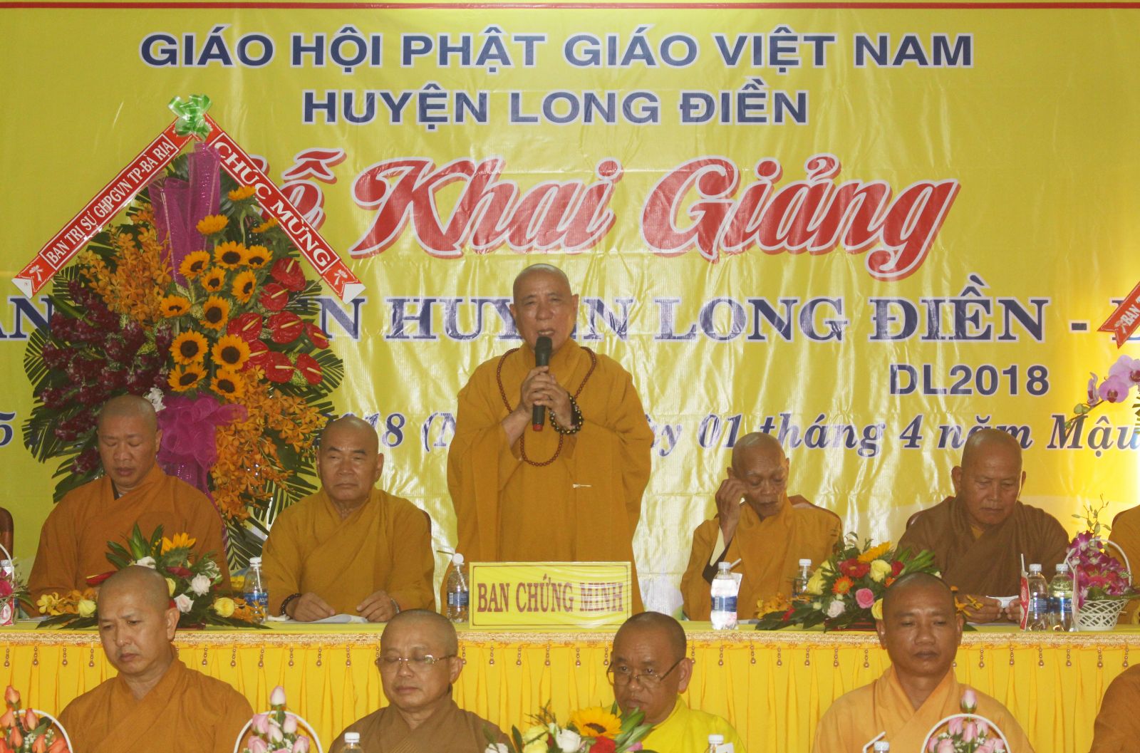 Phật giáo liên huyện Long Điền - Đất Đỏ tổ chức Khai khóa An Cư Kiết Hạ PL. 2562 - DL. 2018