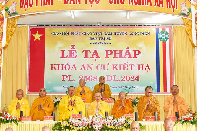 Phật Giáo Long Điền: Lễ Tạ Pháp An Cư Kiết Hạ PL. 2568 - DL. 2024